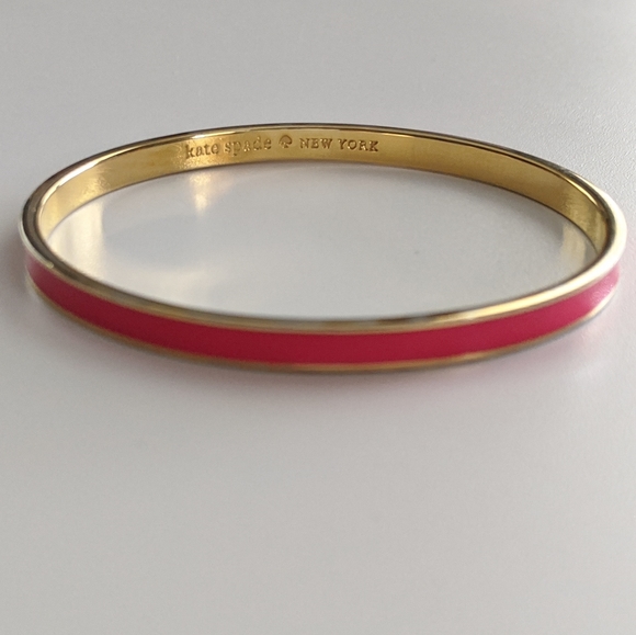 kate spade Jewelry - Kate Spade "From me to you" • Fuschia bangle